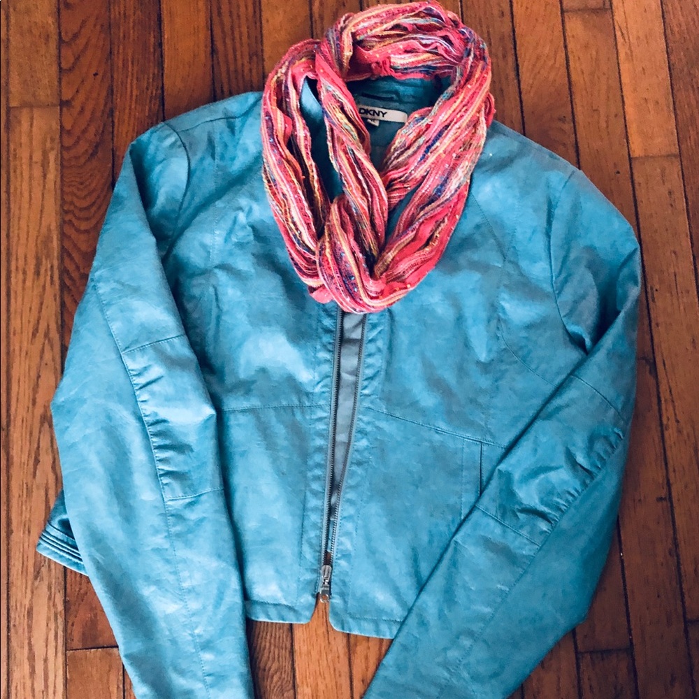 Women’s DKNY leather jacket